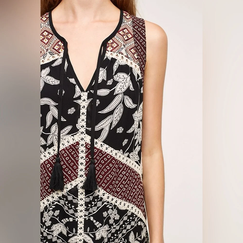 Anthropologie Floreat Grasslands Embroidered Lace Floral Midi Dress - Picture 4 of 16